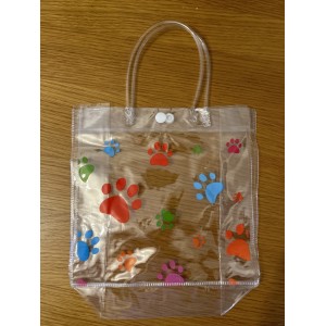 1 sturdy plastic paw print gift bag Add-ons