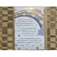  I’ve crossed over the rainbow bridge 