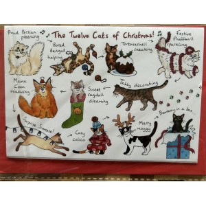 12 dogs of Christmas card