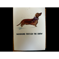 Dachshund through the snow 