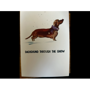 Dachshund through the snow 