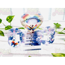 Acrylic Pet memorial collar holder plaque