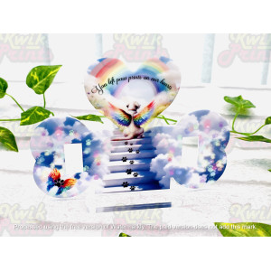 Collar Holder + Paw Arch Grave Marker (Rainbow Design ONLY)